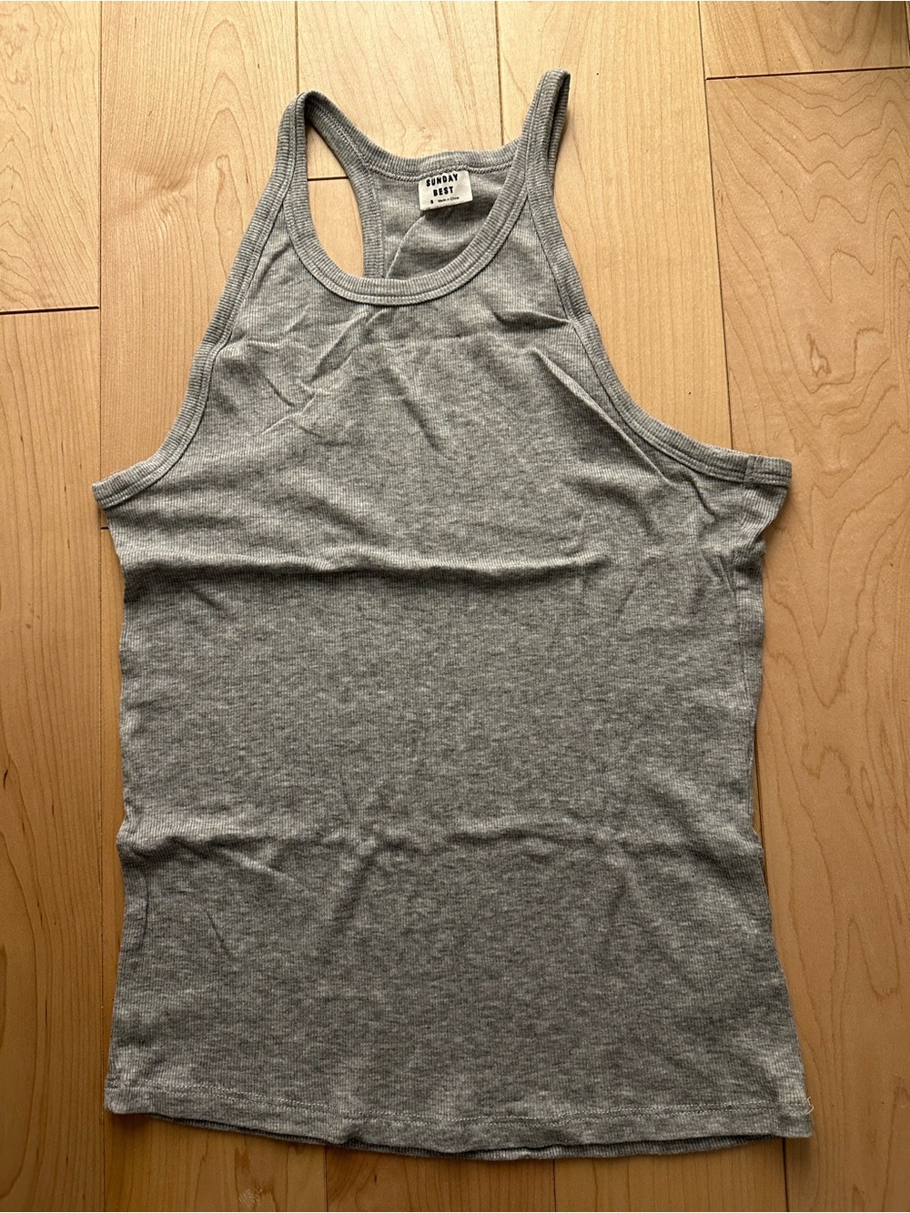 Aritzia Sunday Best Skyfall Heather Grey Tank Top (XS)